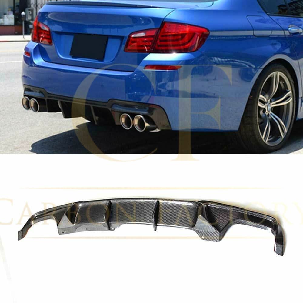 V Style Carbon Fibre Rear Diffuser for BMW F10 5 Series 10-17 - Carbon Factory