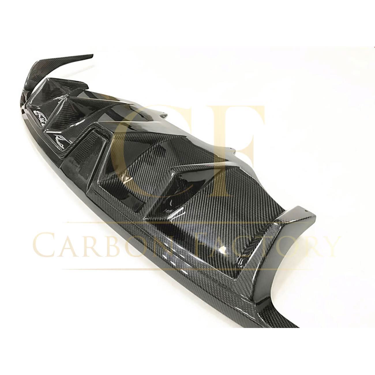 V Style Carbon Fibre Rear Diffuser for Porsche Macan 14-20 - Carbon Factory