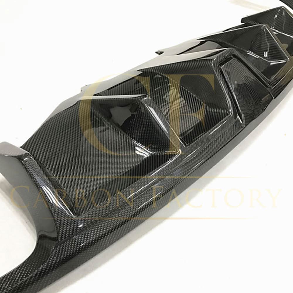 V Style Carbon Fibre Rear Diffuser for Porsche Macan 14-20 - Carbon Factory