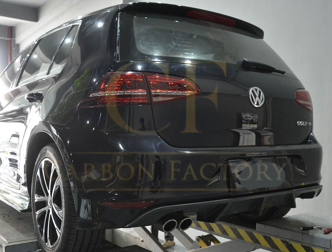 V Style Carbon Fibre Rear Diffuser for VW Golf MK7 R 14-17 - Carbon Factory