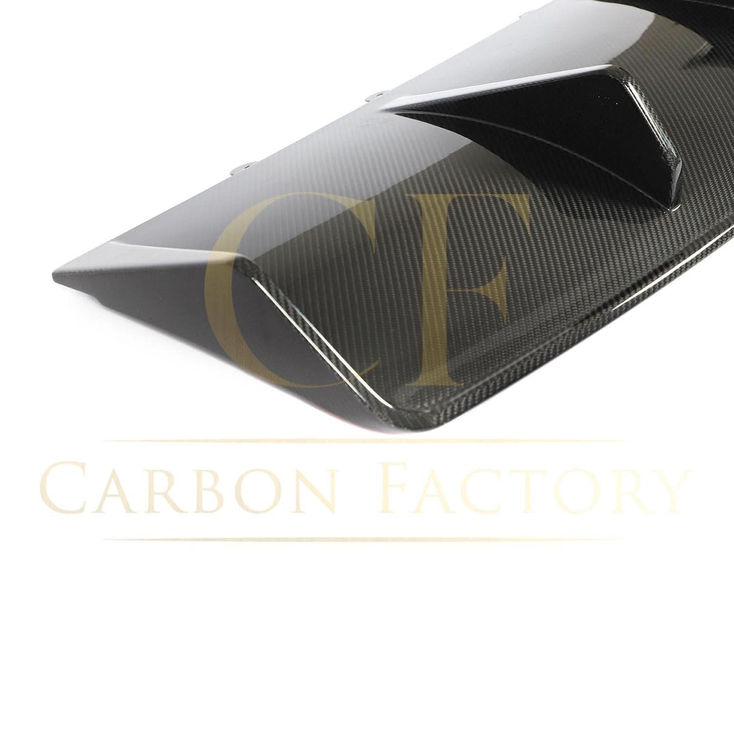 V Style Pre-Preg Carbon Fibre Rear Diffuser for Porsche Taycan Turbo 19-21 - Carbon Factory