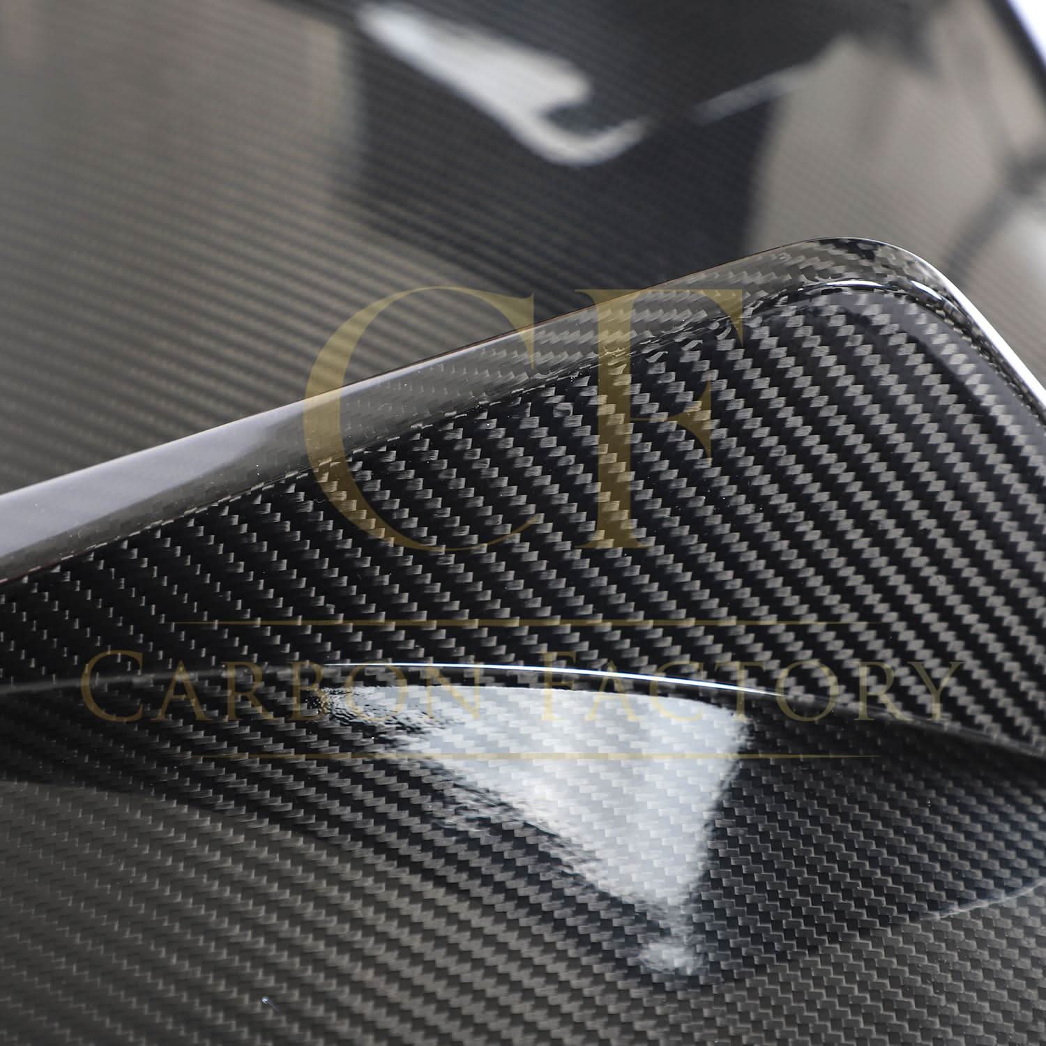 V Style Pre-Preg Carbon Fibre Rear Diffuser for Porsche Taycan Turbo 19-21 - Carbon Factory