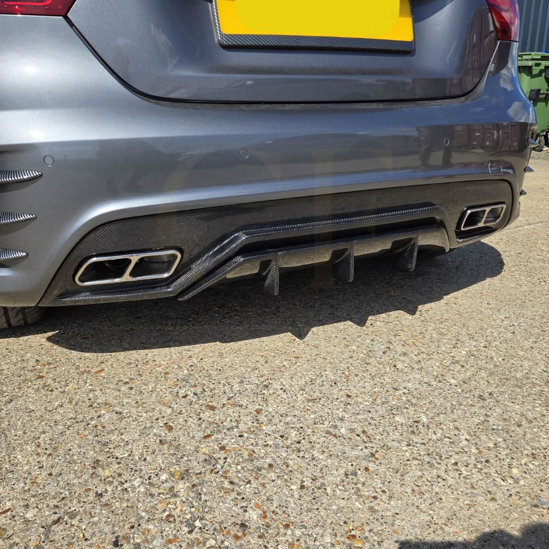 VRS Style Carbon Fibre Rear Diffuser for Mercedes Benz W176 A Class & A45 13-18 - Carbon Factory