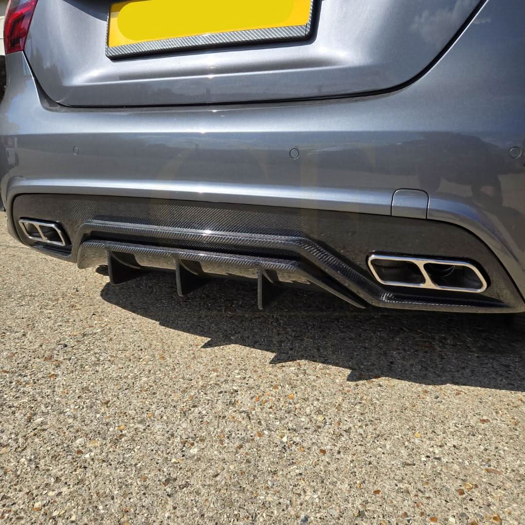 VRS Style Carbon Fibre Rear Diffuser for Mercedes Benz W176 A Class & A45 13-18 - Carbon Factory