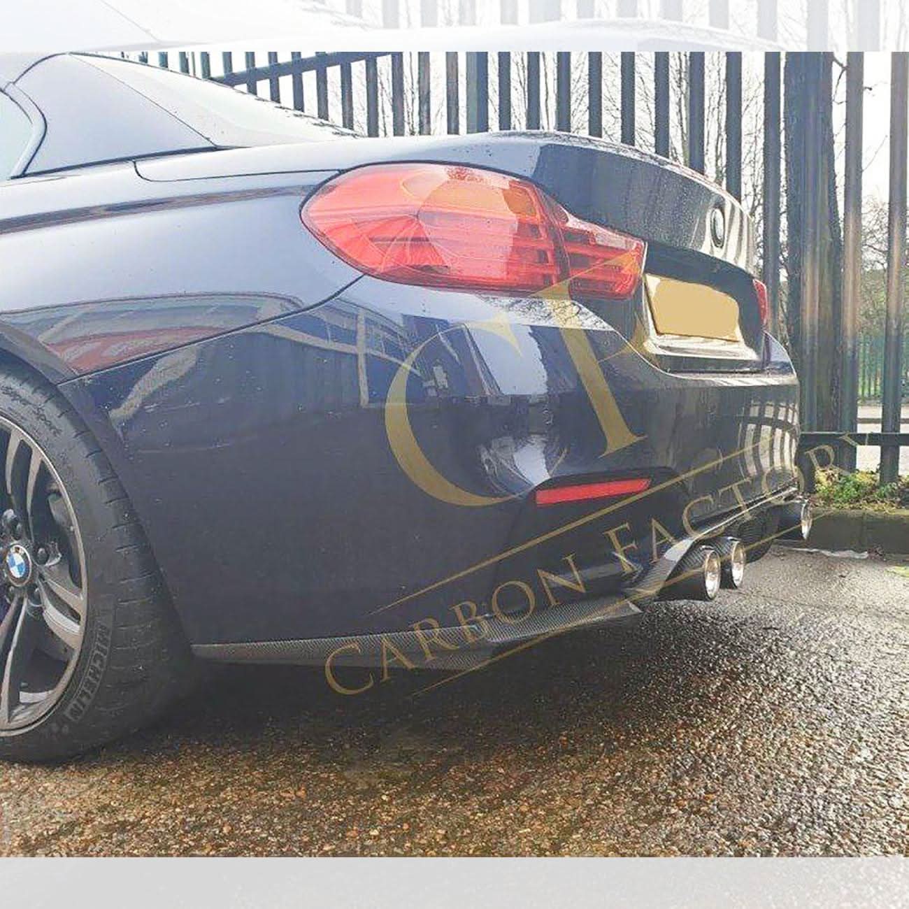 V Style Carbon Fibre Rear Diffuser for BMW F80 M3 F82 F83 M4 14-20 - Carbon Factory