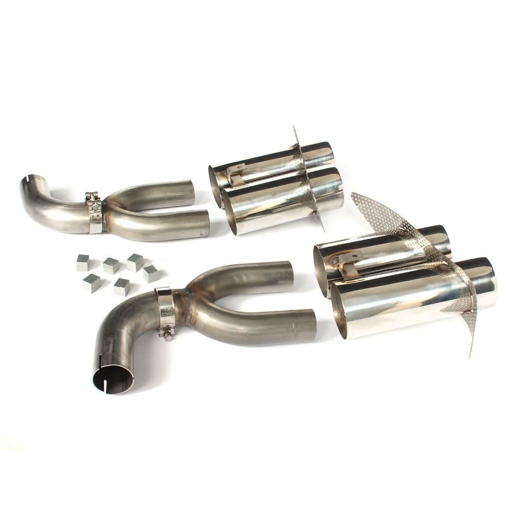 Exhaust Tips for P Style Carbon Fibre Rear Diffuser for Mercedes W117 CLA250 CLA45 13-19 - Carbon Factory