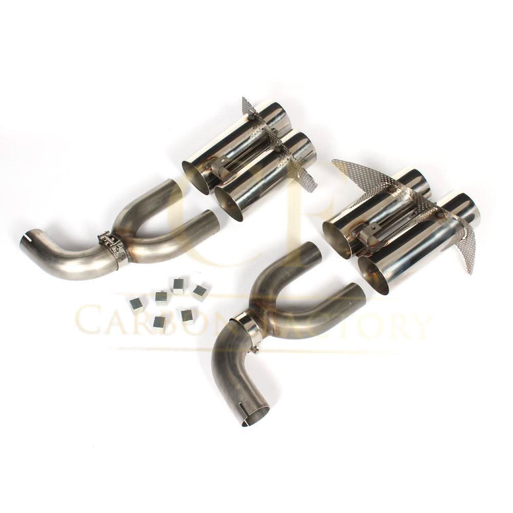 Exhaust Tips for P Style Carbon Fibre Rear Diffuser for Mercedes W117 CLA250 CLA45 13-19 - Carbon Factory