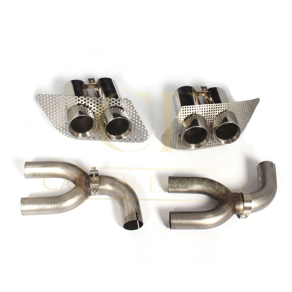 Exhaust Tips for P Style Carbon Fibre Rear Diffuser for Mercedes W117 CLA250 CLA45 13-19 - Carbon Factory