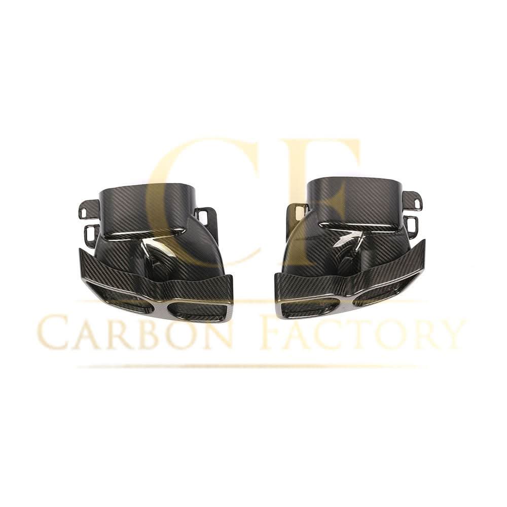 Pre-Preg Carbon Fibre Exhaust Tips for Mercedes W205 C63 C63s 15-18 - Carbon Factory