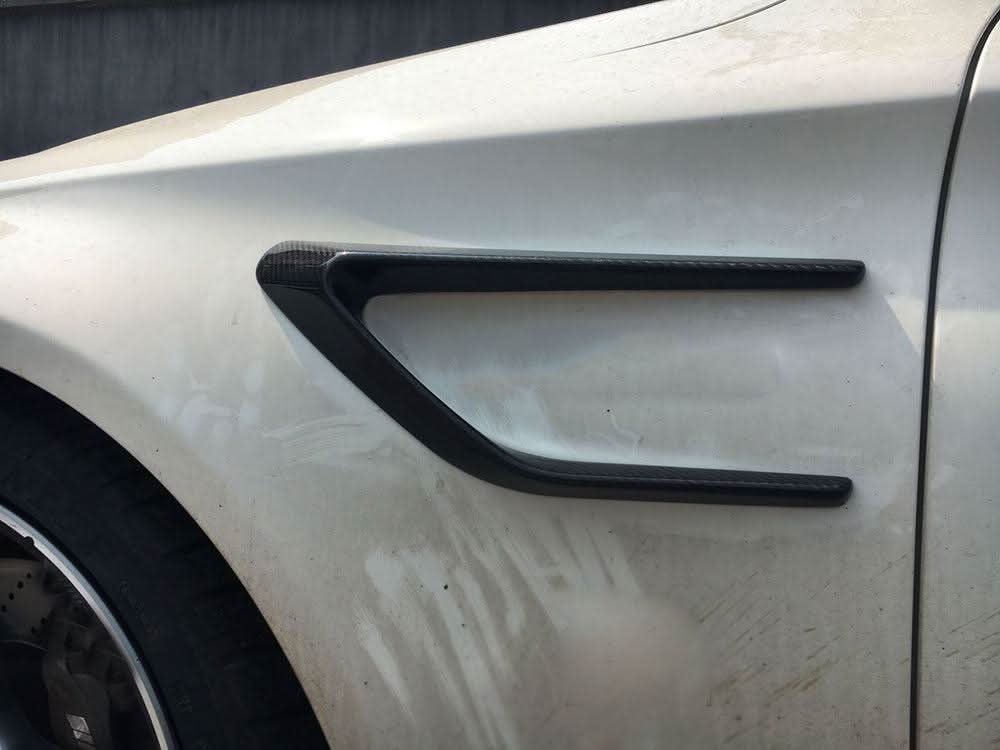 Carbon Fibre Side Fender Trims for Mercedes W205 C Class C63 15-18 - Carbon Factory