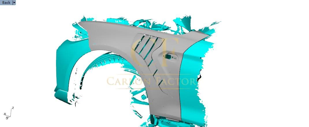 BSJ Style Carbon Fibre Front Wheel Arches for BMW 2 Series F87 M2 M2C 13-21 - Carbon Factory