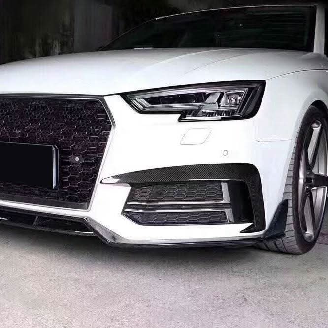 Carbon Fibre Fog Light Covers for Audi A4 B9 S Line 16-19 - Carbon Factory