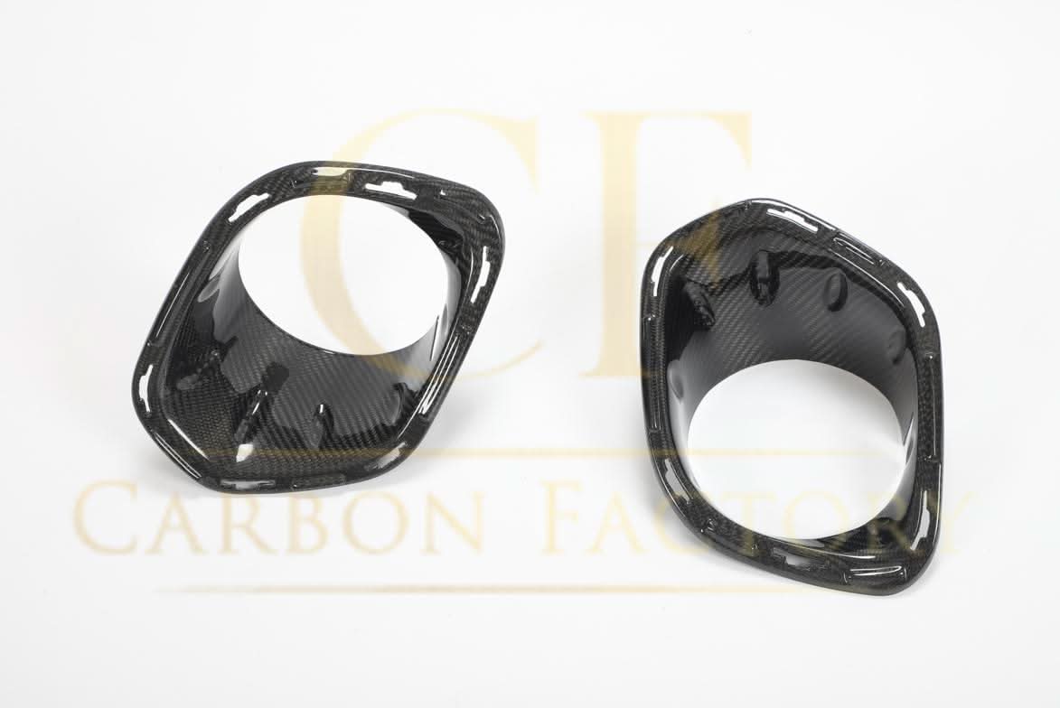 Carbon Fibre Fog Light Trims for BMW F55 F56 Mini Cooper S & JCW 14-22 - Carbon Factory