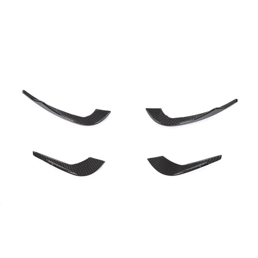 Carbon Fibre Front Bumper Canards for Audi A4 B9 S Line & S4 19-22 - Carbon Factory