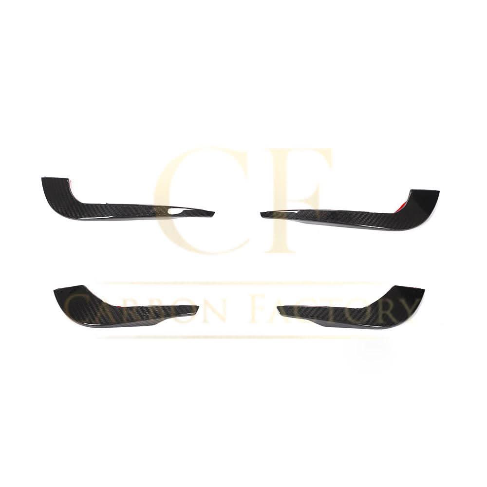 Carbon Fibre Front Bumper Canards for Audi A4 B9 S Line & S4 19-22 - Carbon Factory