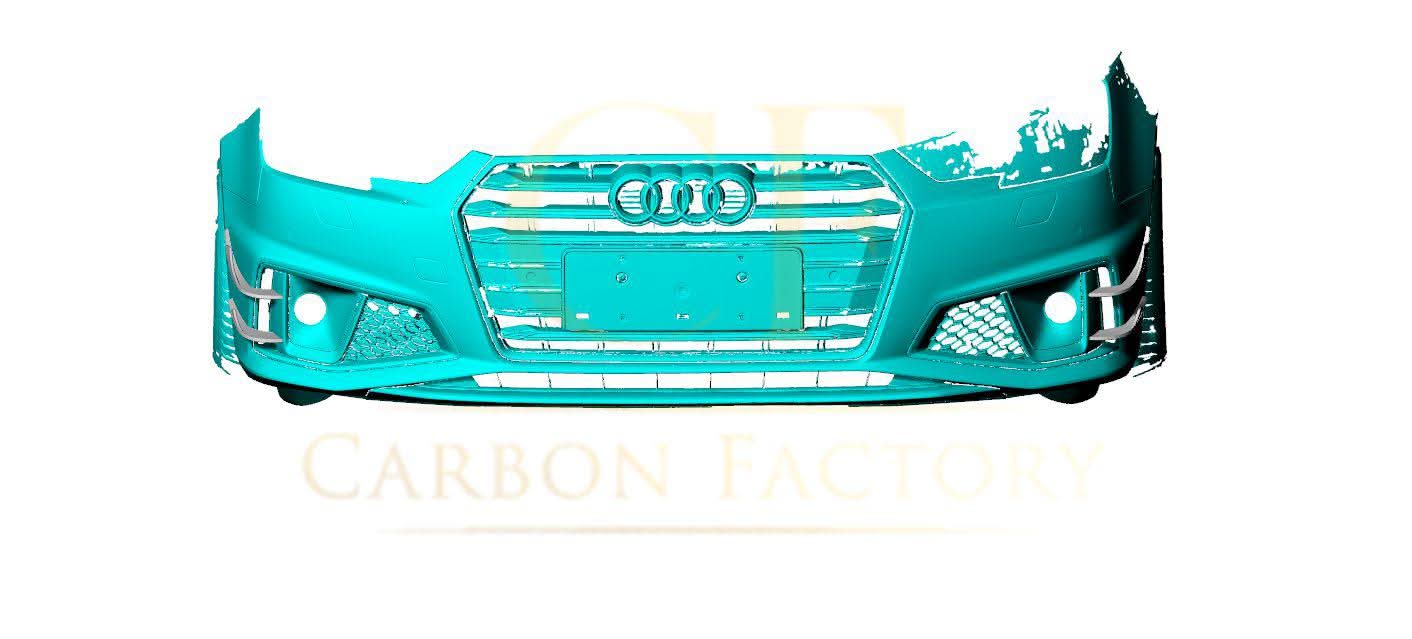 Carbon Fibre Front Bumper Canards for Audi A4 B9 S Line & S4 19-22 - Carbon Factory