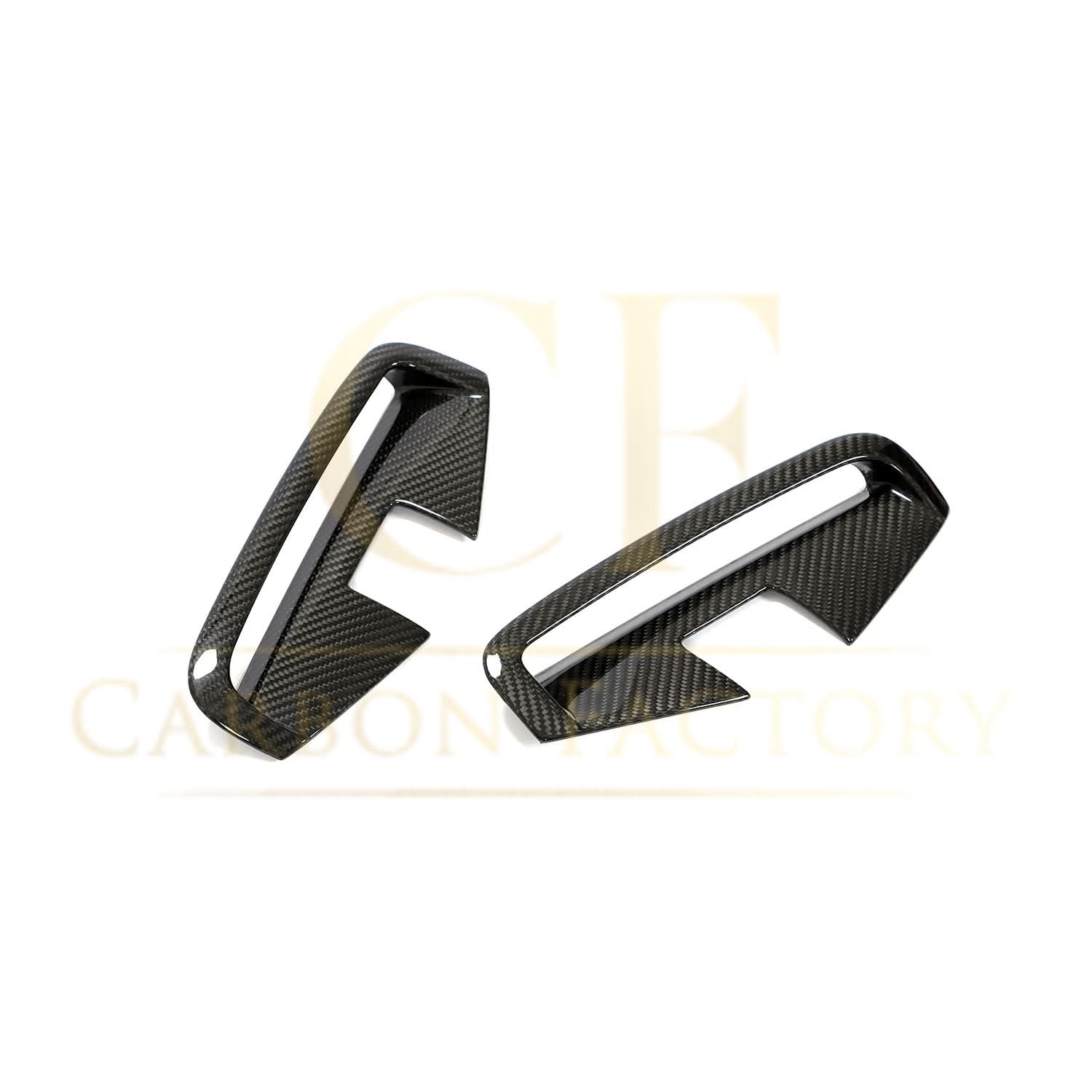 Carbon Fibre Front Bumper Side Trims for BMW 4 Series G22 G23 20-Present - Carbon Factory