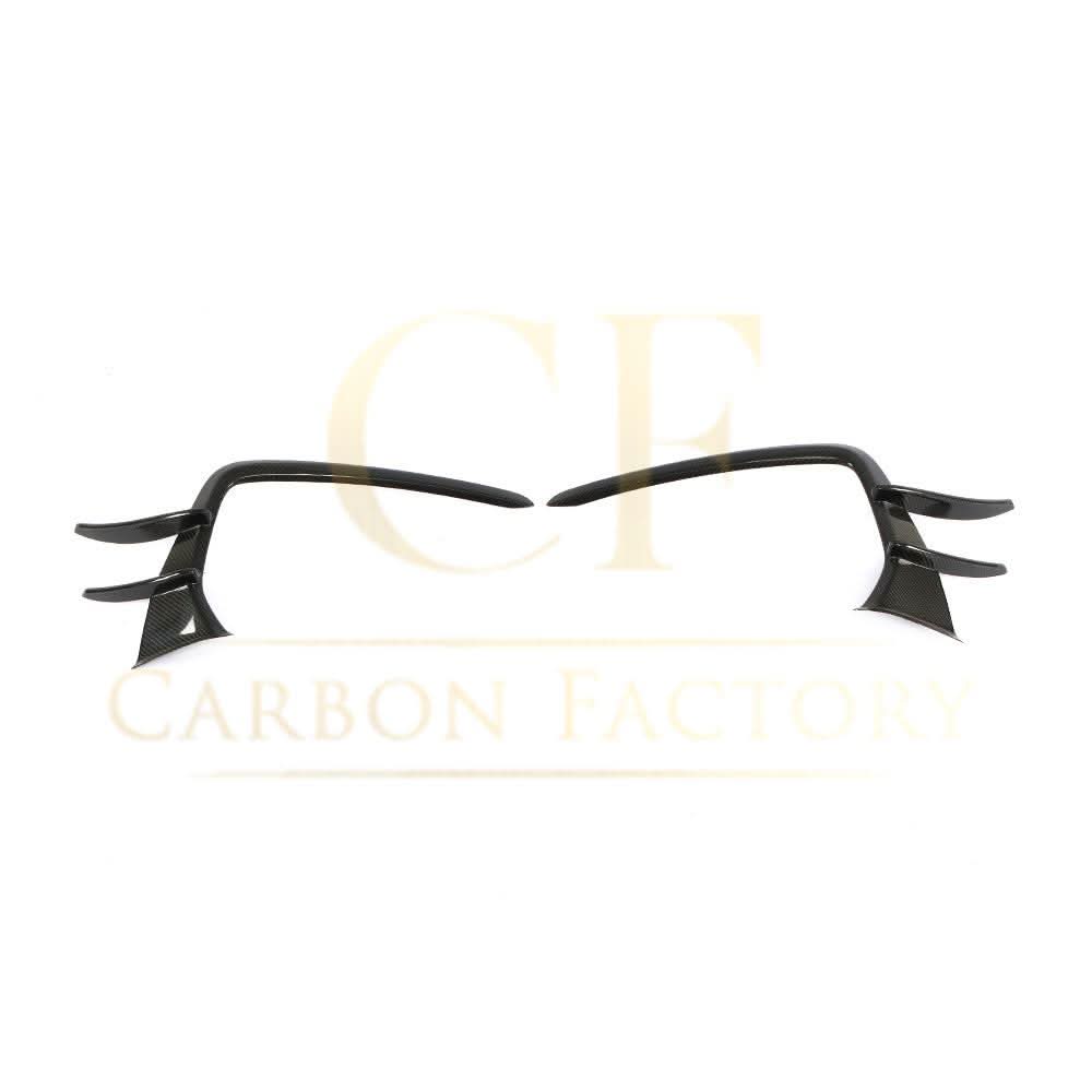 Carbon Fibre Front Bumper Trims for Audi 4K A7 S Line S7 19-22 - Carbon Factory