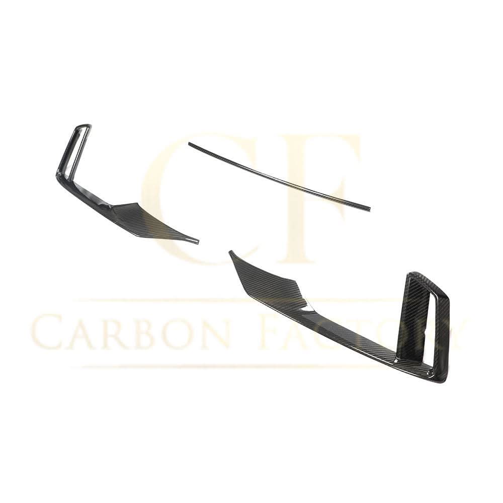 Carbon Fibre Front Bumper Trims for Audi 8V RS3 Saloon 17-20 - Carbon Factory