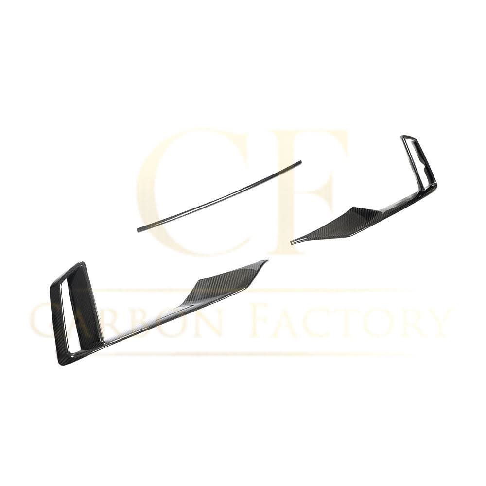 Carbon Fibre Front Bumper Trims for Audi 8V RS3 Saloon 17-20 - Carbon Factory
