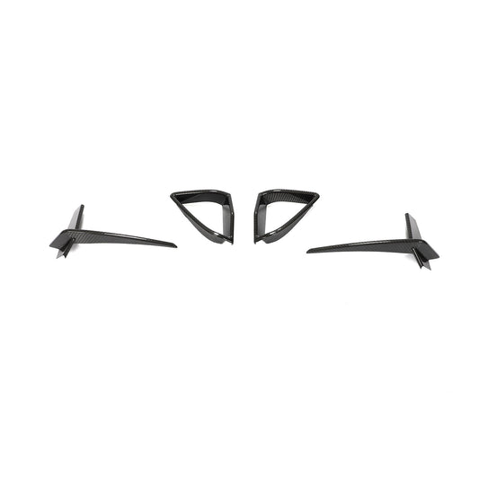 Carbon Fibre Front Bumper Trims for BMW G14 G15 G16 8 Series 18-Present - Carbon Factory
