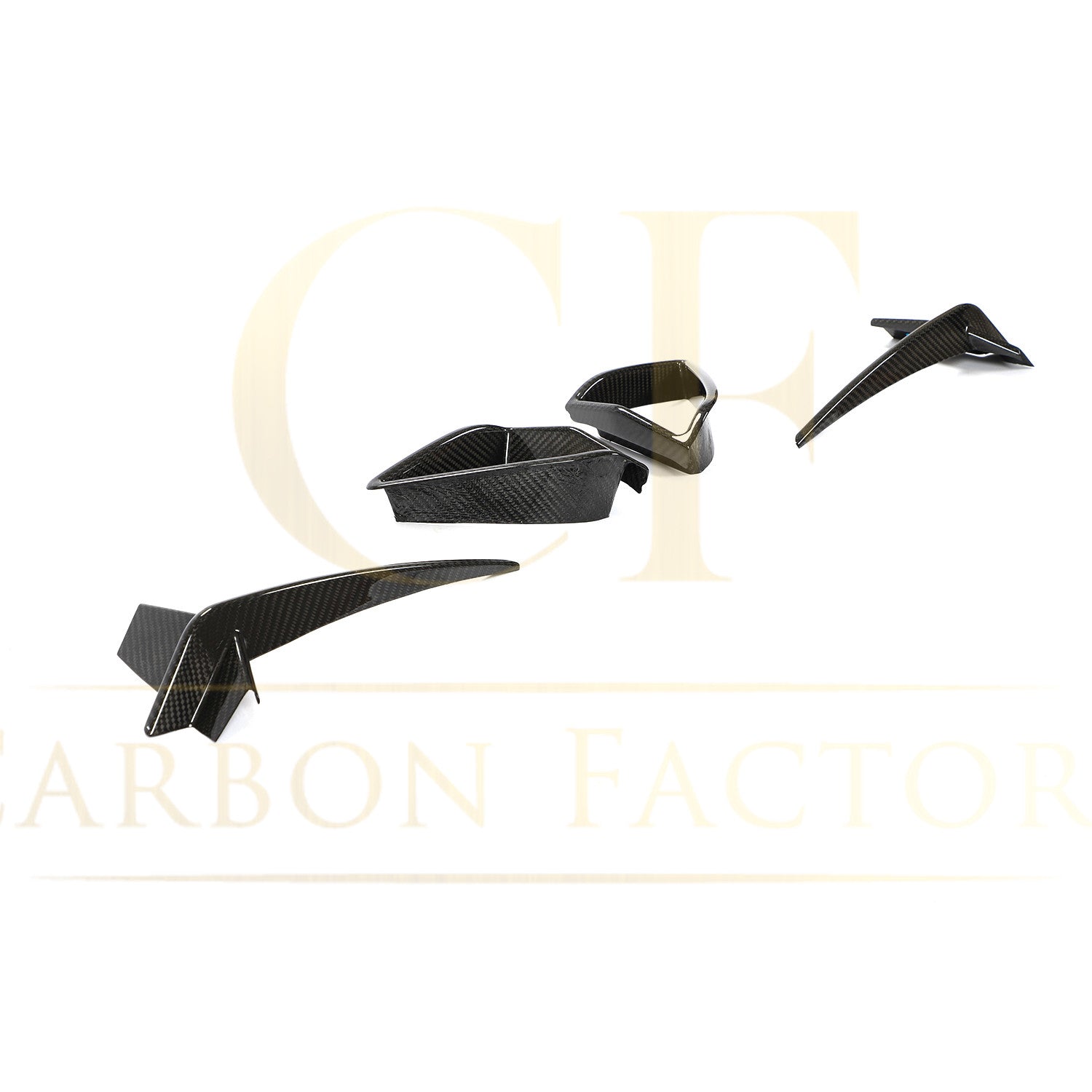 Carbon Fibre Front Bumper Trims for BMW G14 G15 G16 8 Series 18-Present - Carbon Factory