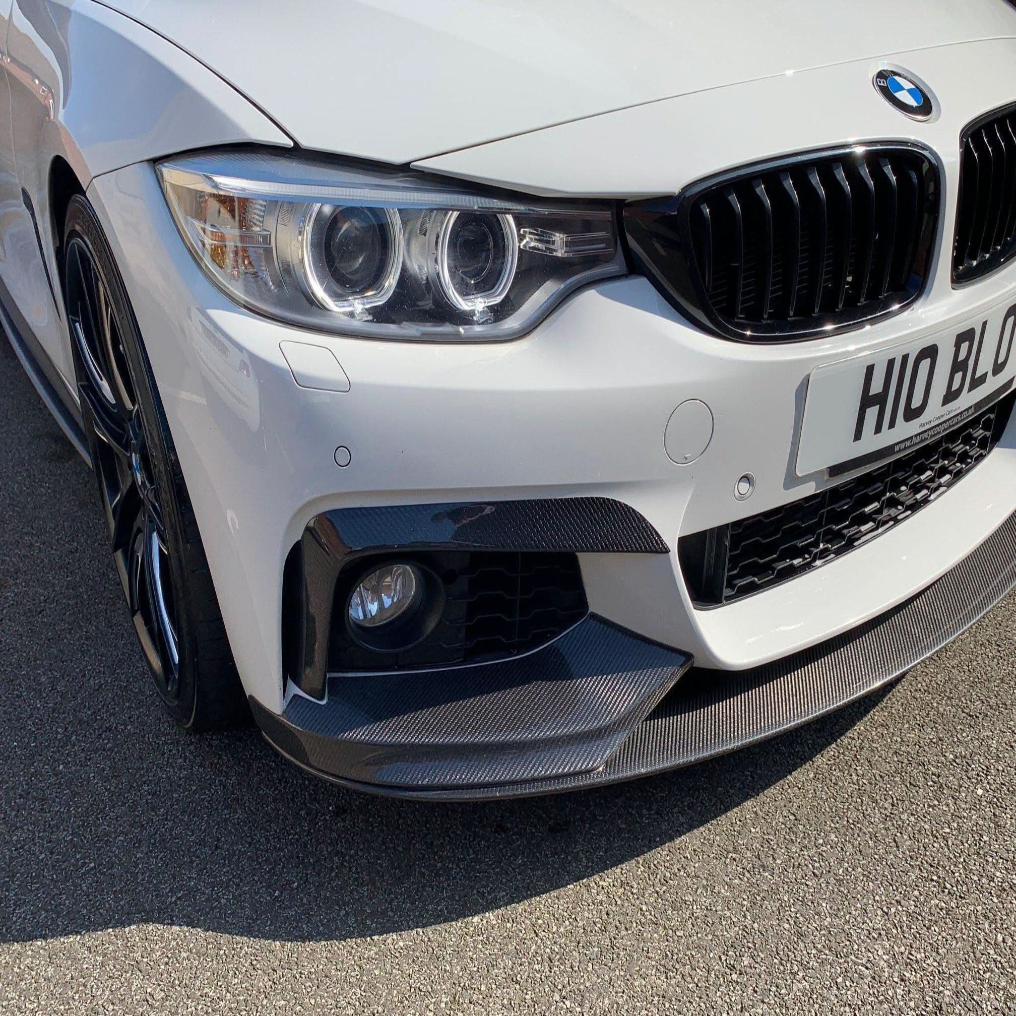 Carbon Fibre Front Bumper Upper Trims for BMW 4 Series F32 F33 F36 2014-2020 - Carbon Factory