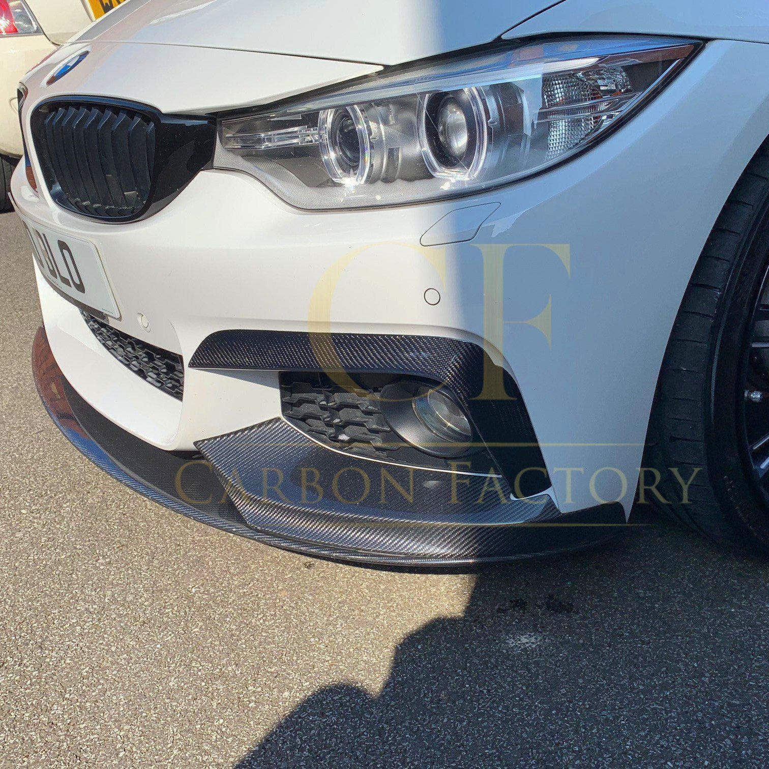 Carbon Fibre Front Bumper Upper Trims for BMW 4 Series F32 F33 F36 2014-2020 - Carbon Factory