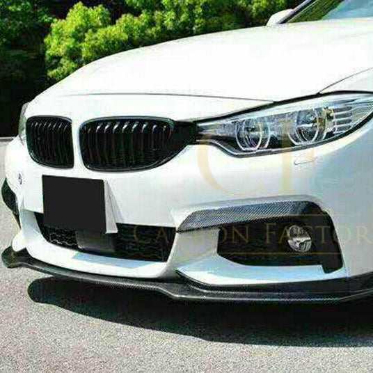 Carbon Fibre Front Bumper Upper Trims for BMW 4 Series F32 F33 F36 2014-2020 - Carbon Factory