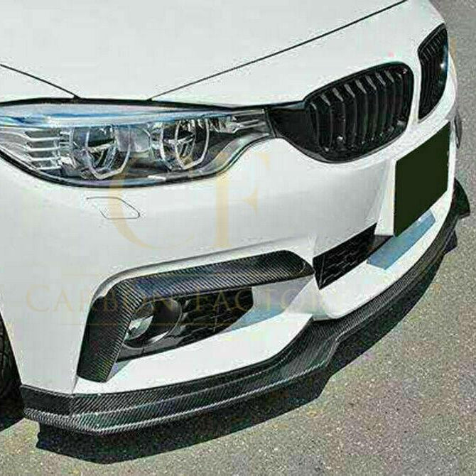 Carbon Fibre Front Bumper Upper Trims for BMW 4 Series F32 F33 F36 2014-2020 - Carbon Factory