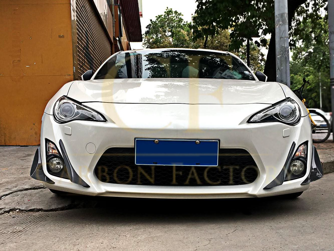 Carbon Fibre Front Canards for Toyota GT86 12-20 - Carbon Factory
