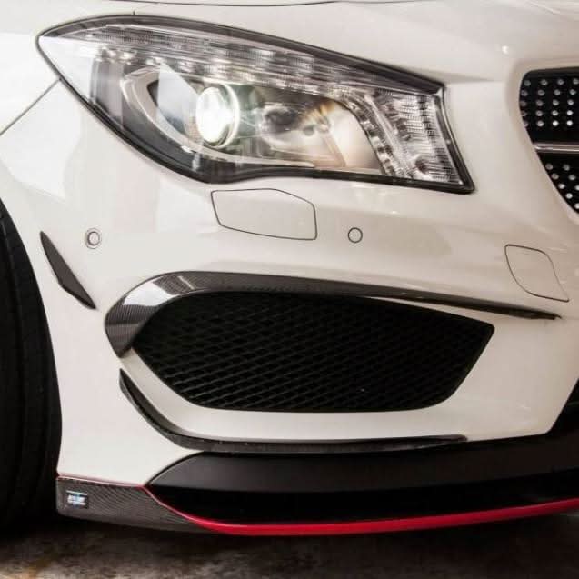 Carbon Fibre Front Canards Sets for Mercedes Benz W117 CLA 13-16 - Carbon Factory