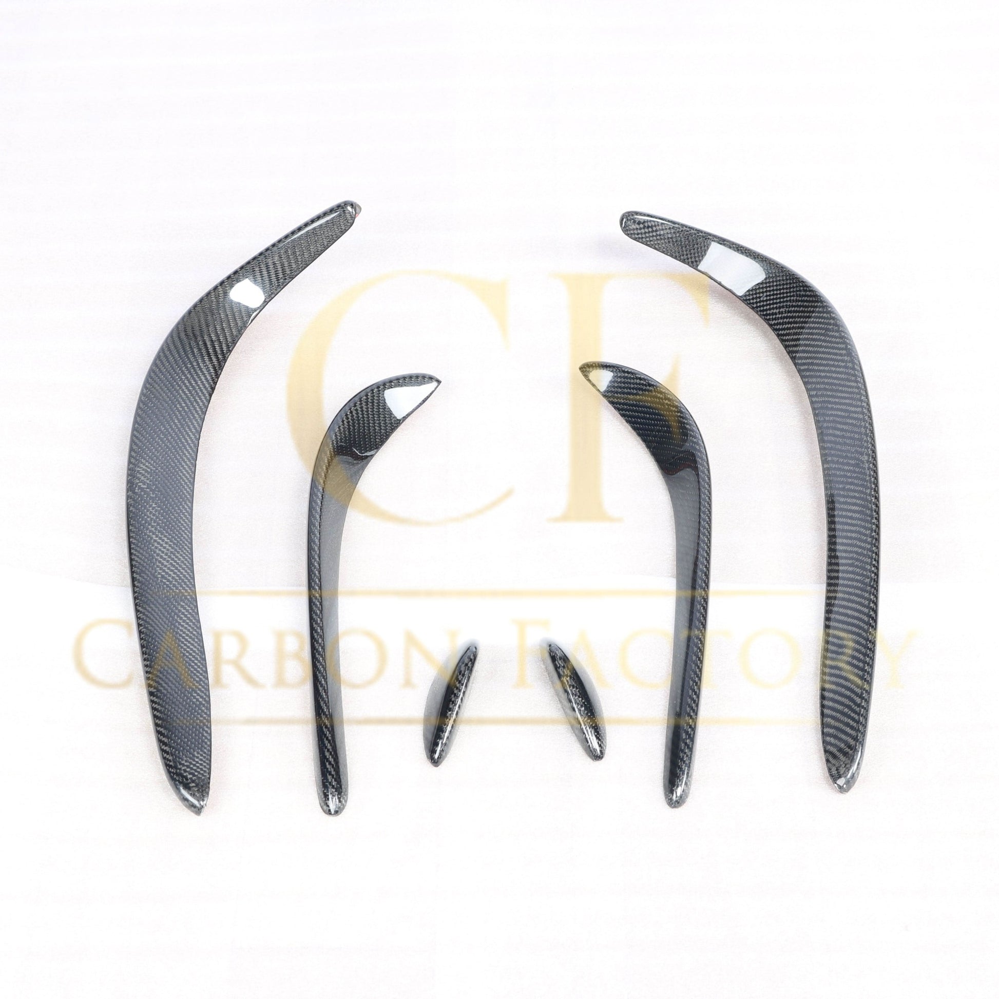 Carbon Fibre Front Canards Sets for Mercedes W205 C Class AMG 15-18 - Carbon Factory