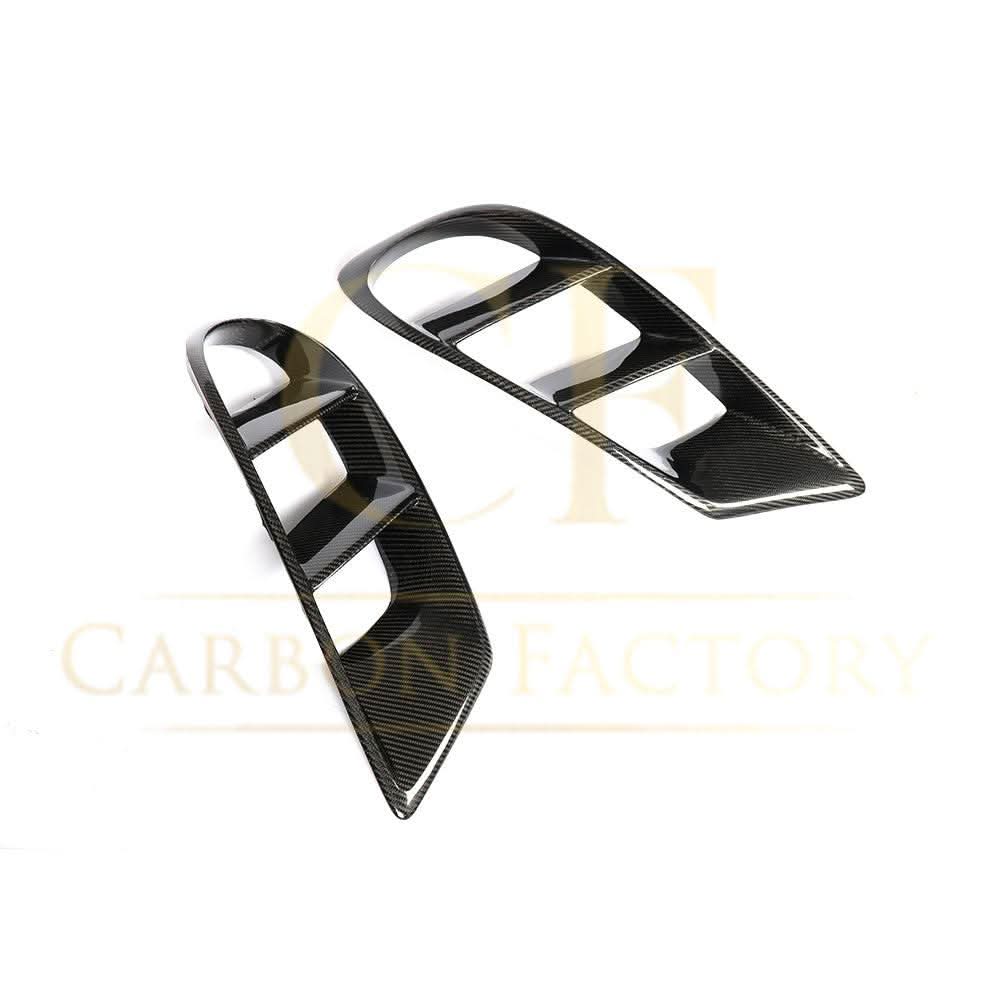 Carbon Fibre Front Fog Light Trims for Mercedes C218 CLS 15-18 - Carbon Factory