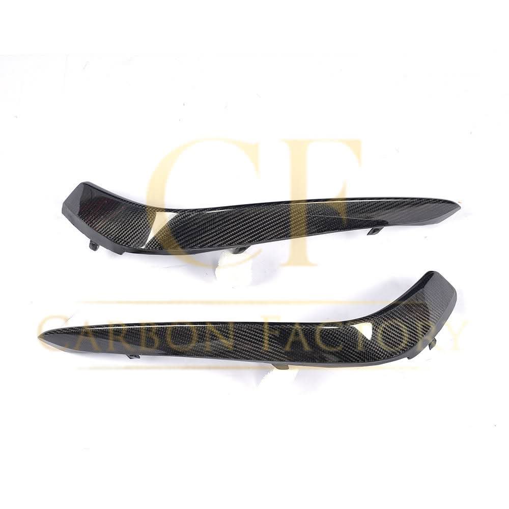 Carbon Fibre Front Fog Trims (2 Pieces) for Mercedes W205 C63 15-18 - Carbon Factory