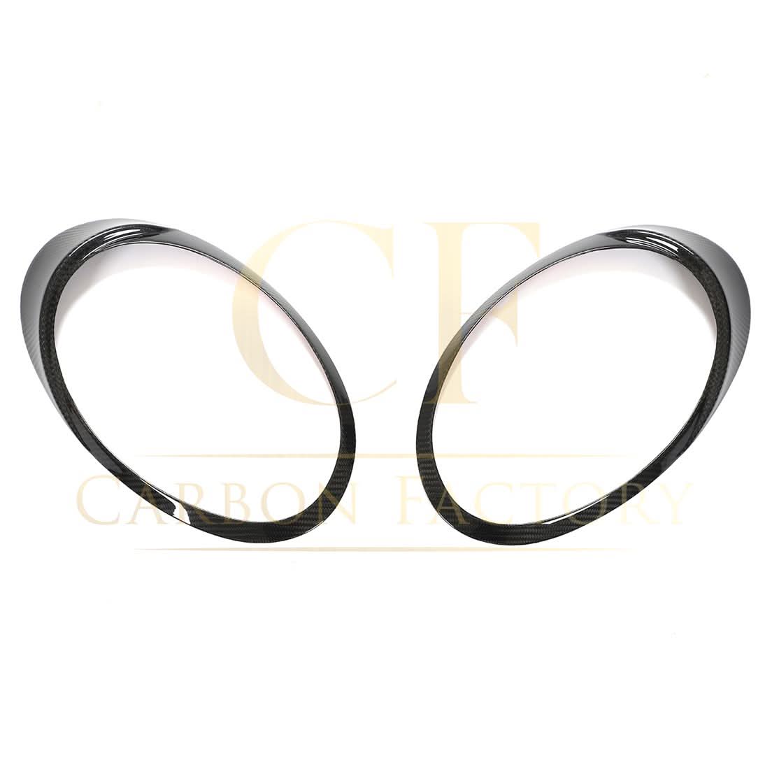 Carbon Fibre Headlight Trims for Porsche 911 992 Carrera & Targa 19-22 - Carbon Factory