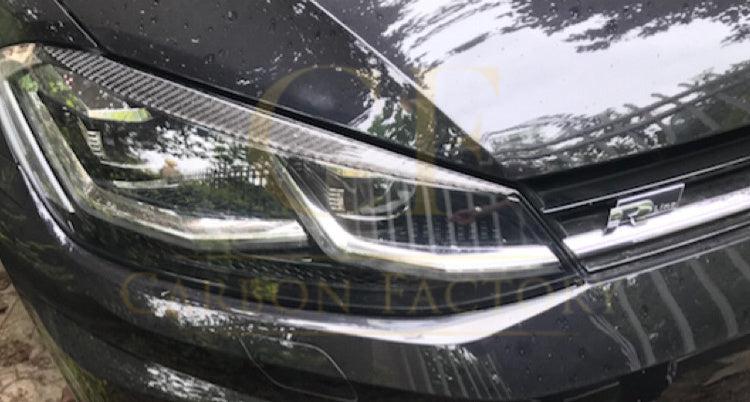 Carbon Fibre Headlight Trims for VW Golf MK7 inc GTI & R 14-17 - Carbon Factory