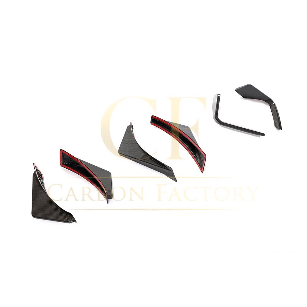 Carbon Fibre Rear Bumper Fins for Lamborghini Huracan Performante 17-19 - Carbon Factory