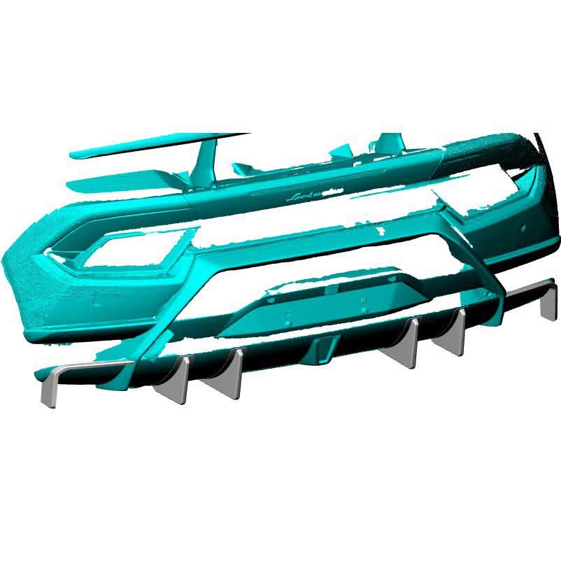 Carbon Fibre Rear Bumper Fins for Lamborghini Huracan Performante 17-19 - Carbon Factory