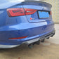 Carbon Fibre Rear Bumper Spats for Audi A3 S Line S3 Saloon 13-15 - Carbon Factory