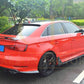 Carbon Fibre Rear Bumper Spats for Audi A3 S Line S3 Saloon 13-15 - Carbon Factory