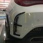 Carbon Fibre Rear Bumper Trims (4 Pieces) for Mercedes Benz W117 CLA 13-15 - Carbon Factory