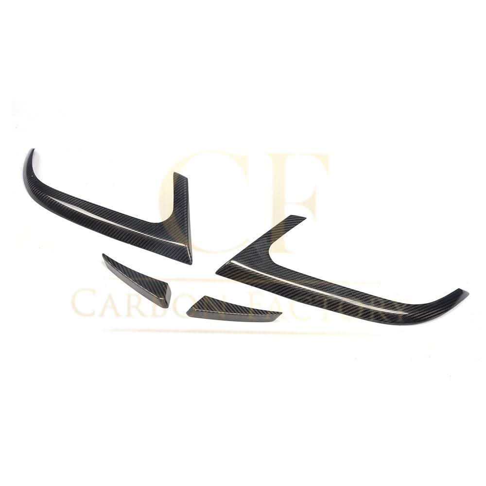 Carbon Fibre Rear Bumper Trims (4 Pieces) for Mercedes Benz W117 CLA 13-15 - Carbon Factory