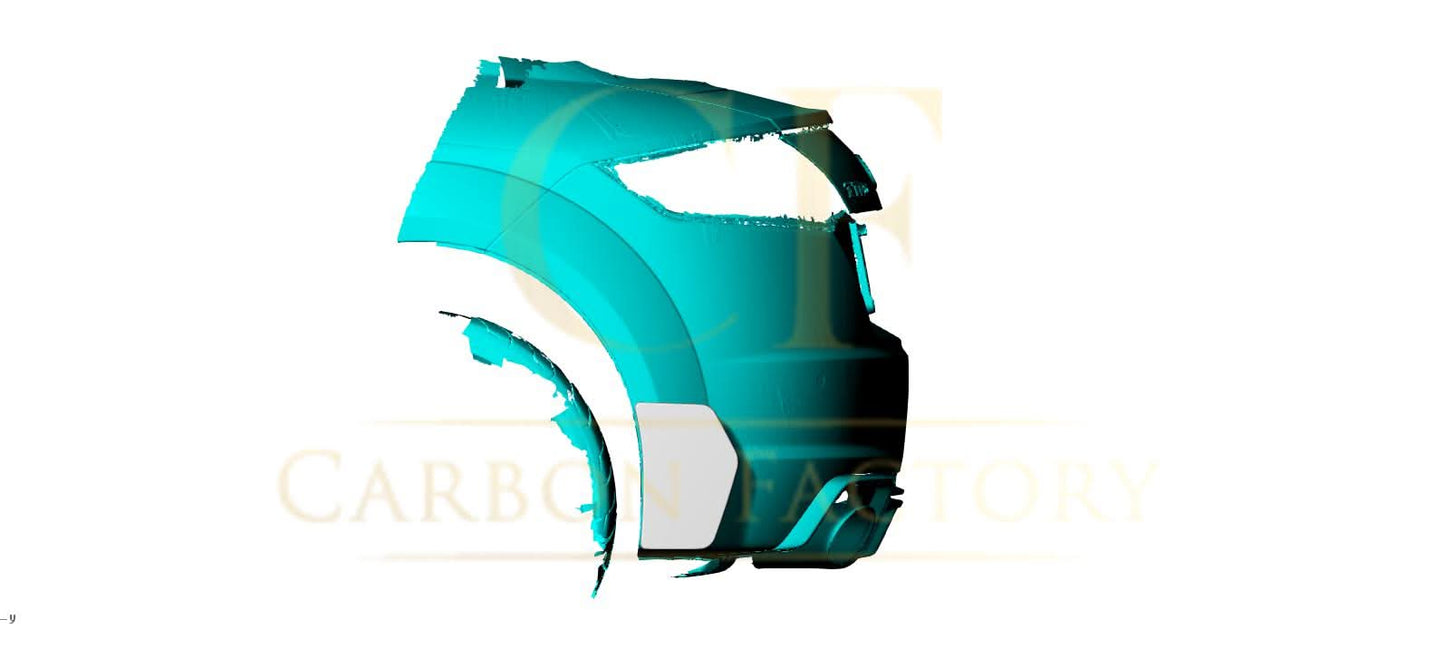 Carbon Fibre Rear Bumper Trims for Audi 8S TT TTS TTRS MK3 15-18 - Carbon Factory