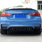Carbon Fibre Rear Bumper Trims for BMW F80 M3 F82 F83 M4 14-20 - Carbon Factory