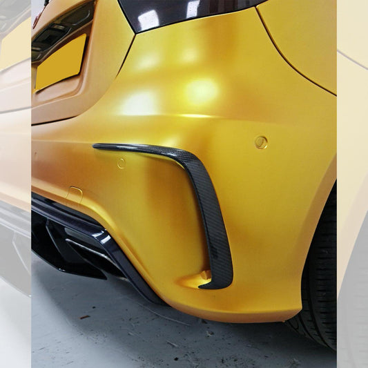 Carbon Fibre Rear Bumper Trims for Mercedes Benz W176 A Class 13-18 - Carbon Factory
