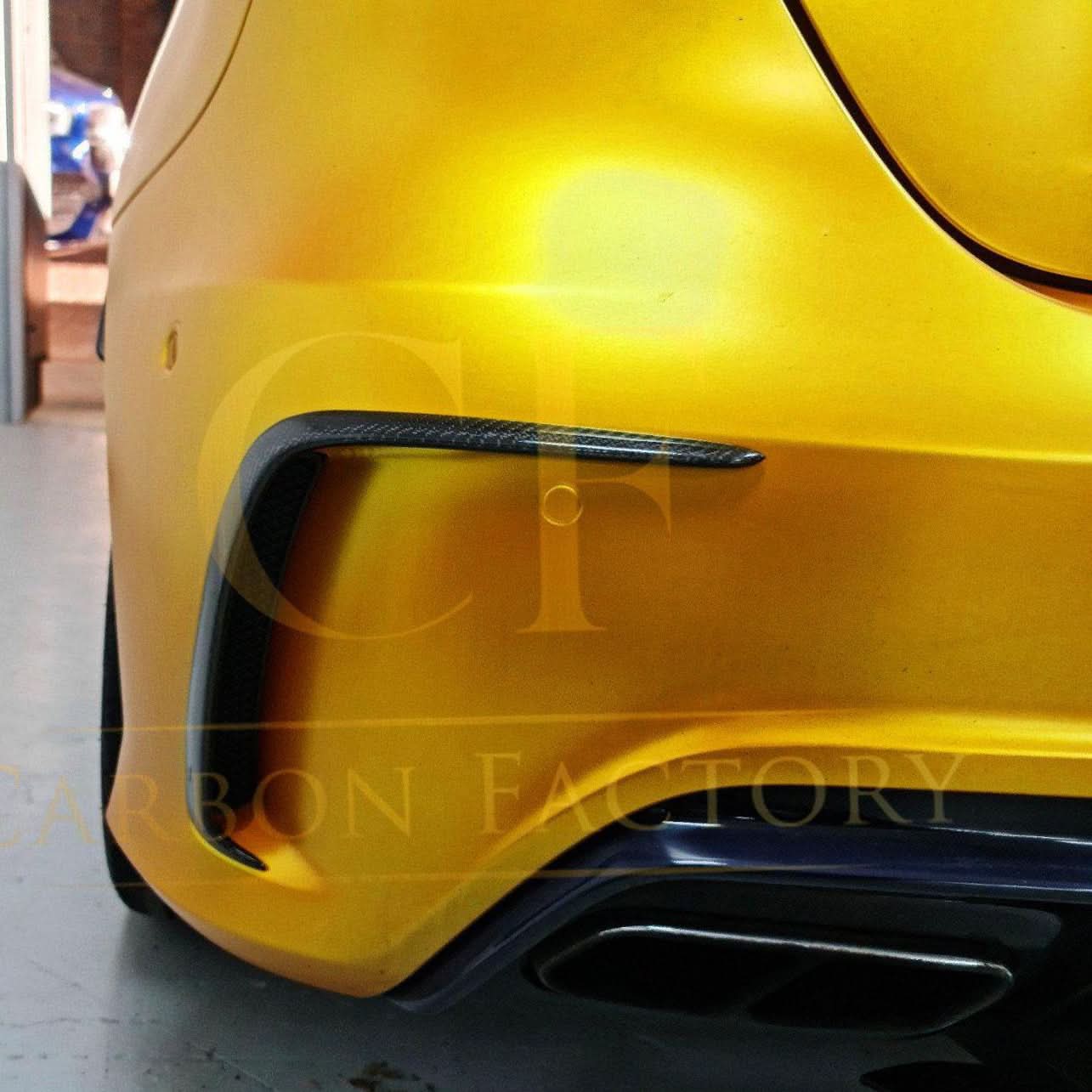 Carbon Fibre Rear Bumper Trims for Mercedes Benz W176 A Class 13-18 - Carbon Factory