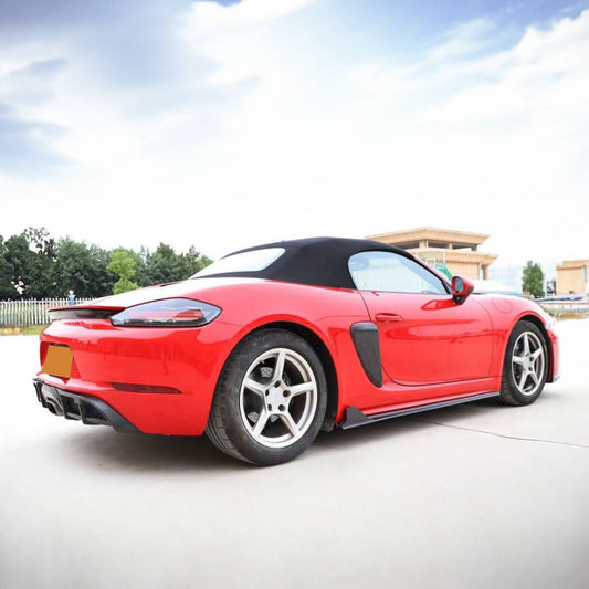 Carbon Fibre Side Vent Covers for Porsche Boxster & Cayman 718 16-19 - Carbon Factory