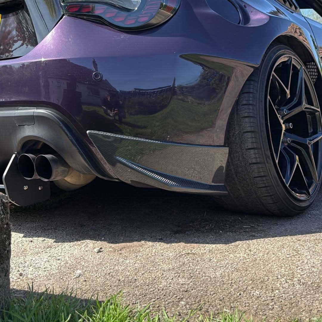 EL Style Carbon Fibre Rear Bumper Trims for Toyota GT86 12-20 - Carbon Factory