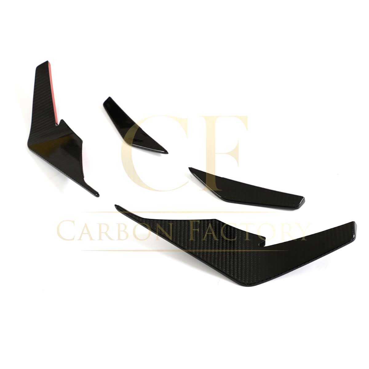 Performance Style Pre-Preg Carbon Fibre Front Canards for Audi R8 V10 22-Present - Carbon Factory